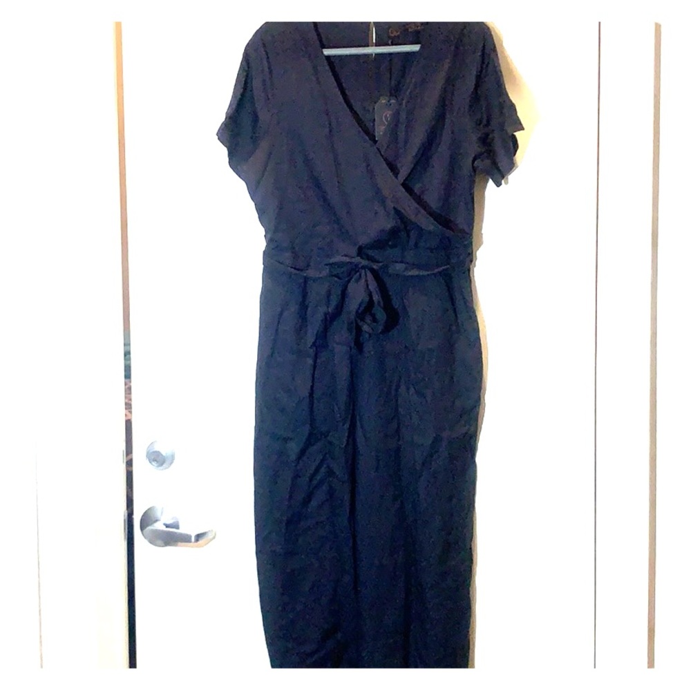 Copper and Black Fatface Black Jumpsuit